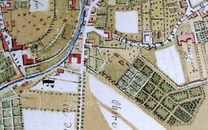 Der Garten 1822 am Melling-Plan